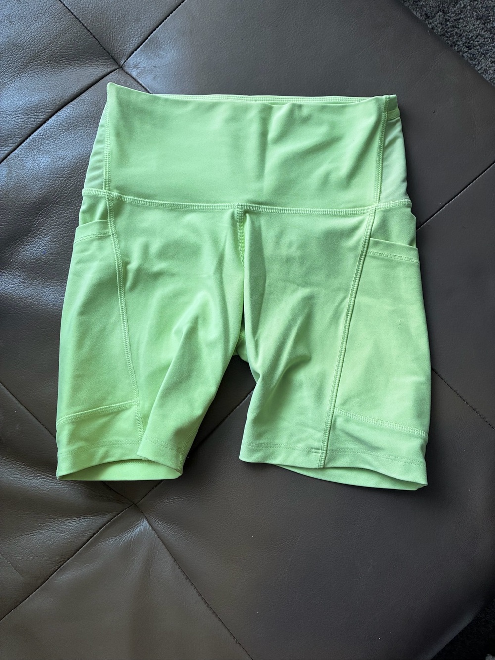 Old Navy Lime Green High-Waist Bike Shorts